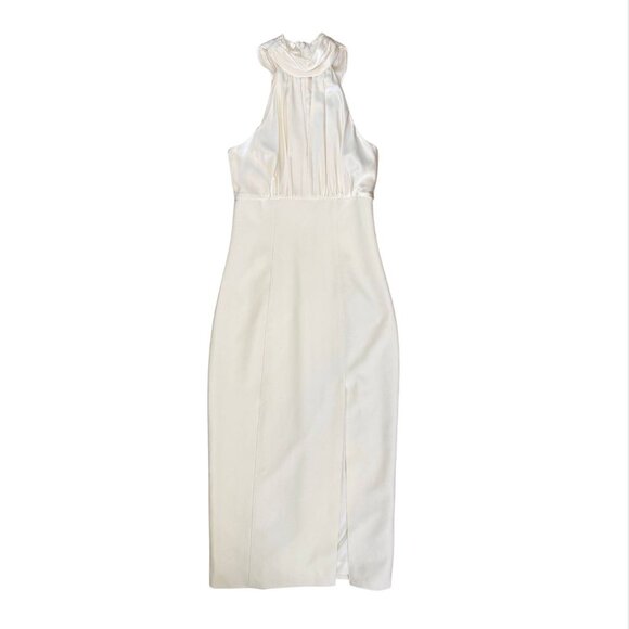 CINQ A SEPT Emerie Dress Ivory White Midi $595 NWT Sz 2 - Picture 2 of 6